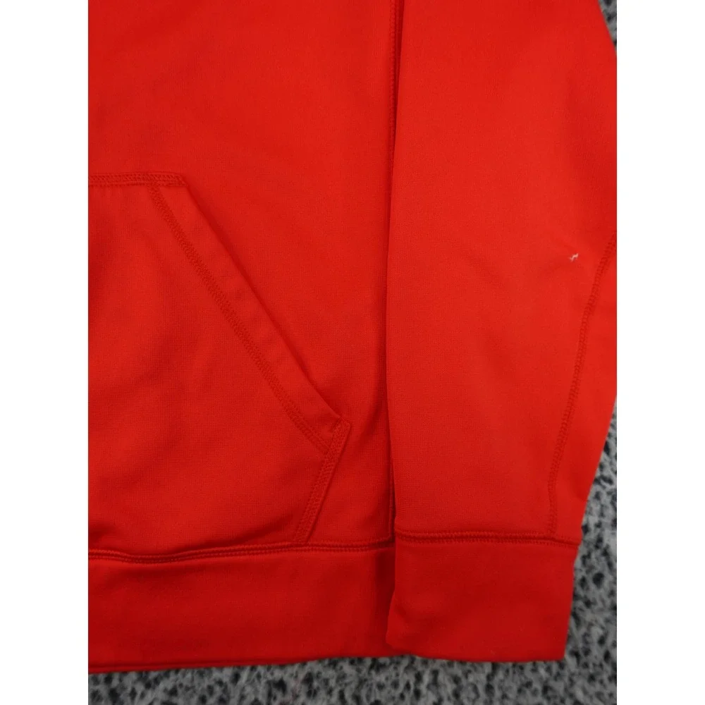 Nike Therma-FIT Full Zip Hoodie Mens Medium Red Fleece Sweatshirt‎ Training
